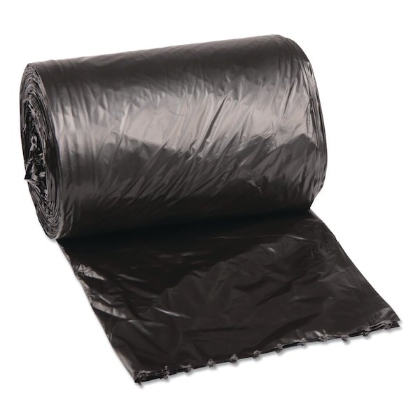 Boardwalk 4 gal Trash Bags, 17 in x 17 in, Light-Duty, 0.35 mm, Black, 1000 PK BWK 1717L - main